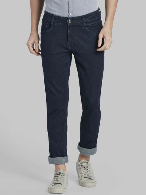 

Parx Men Navy Blue Regular Fit Mid-Rise Clean Look Jeans