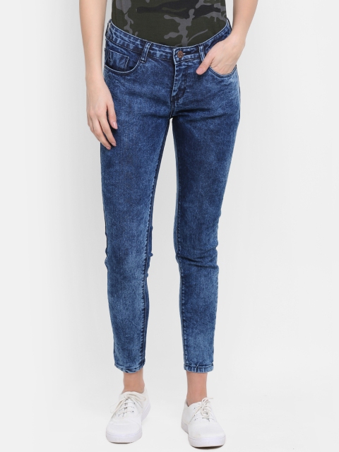

ZHEIA Women Blue Skinny Fit Mid-Rise Clean Look Jeans