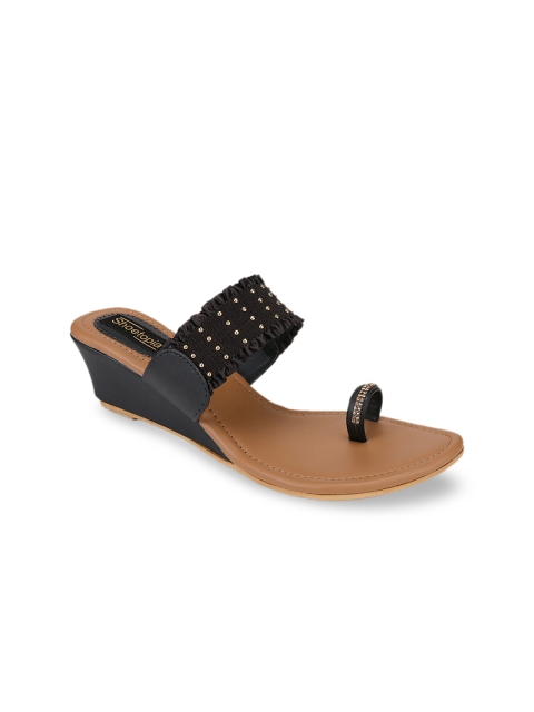 

Shoetopia Women Black Solid Heels