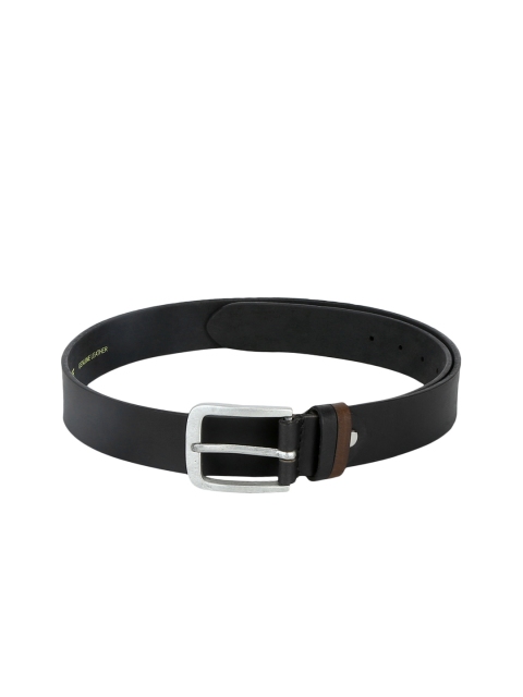 

Red Tape Men Black Solid Leather Belt