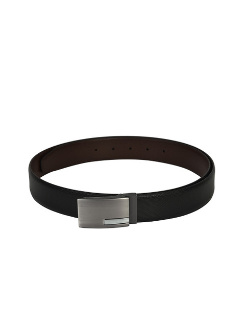 

Second SKIN Men Black & Brown Textured Leather Belt