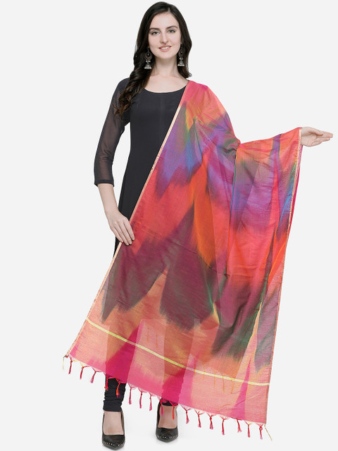 

Satrani Multicoloured Printed Dupatta, Multi
