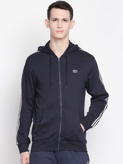 

Ajile by Pantaloons Men Navy Blue Solid Hooded Sweatshirt