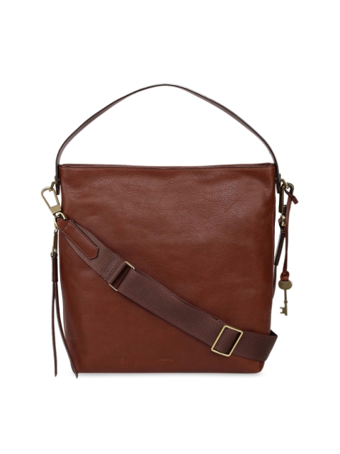 

Fossil Brown Solid Handheld Bag