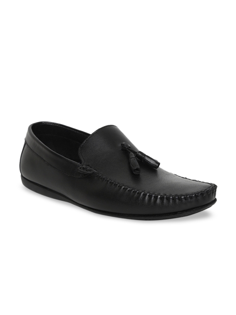 

JOE SHU Men Black Solid Loafers