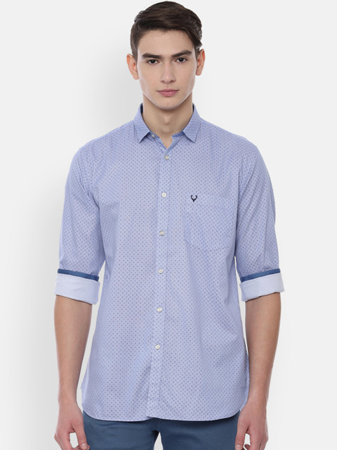 

Allen Solly Men Blue Slim Fit Printed Casual Shirt