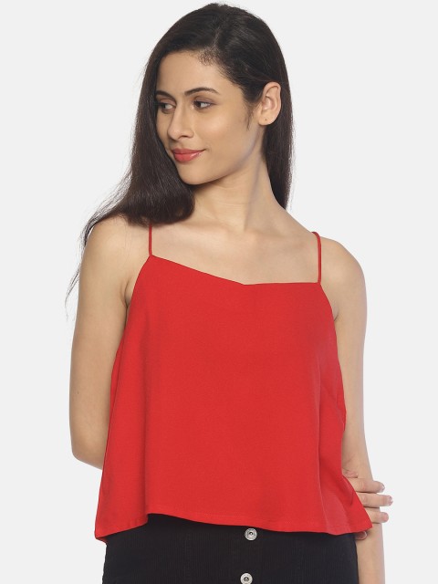 

AARA Women Red Solid Top