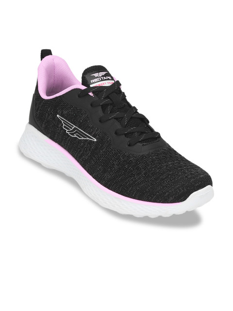

Red Tape Women Black Textile Walking Sports Shoes