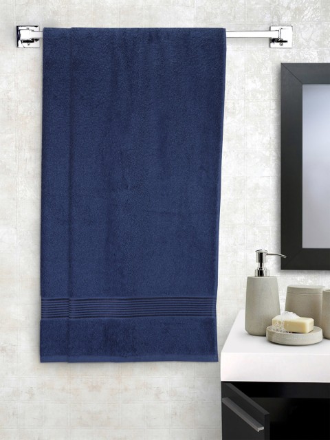 

BIANCA Unisex Set of 2 Navy Blue 380 GSM Solid Bath Towels