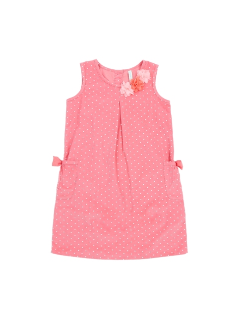 

Pantaloons Junior Girls Pink Printed A-Line Dress