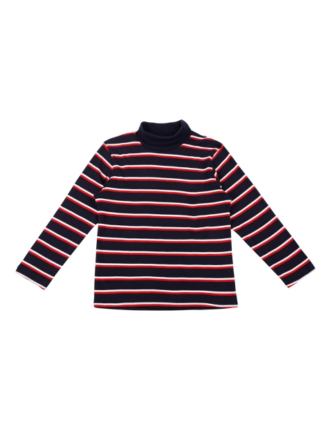

Pantaloons Junior Boys Navy Blue & Red Striped Sweatshirt