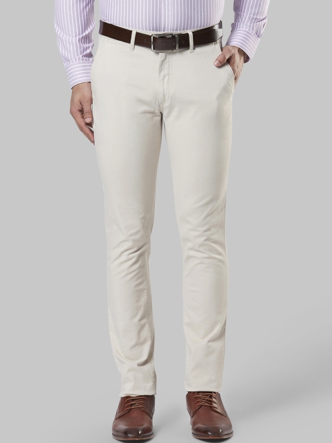 

Next Look Men Beige Regular Fit Solid Formal Trousers