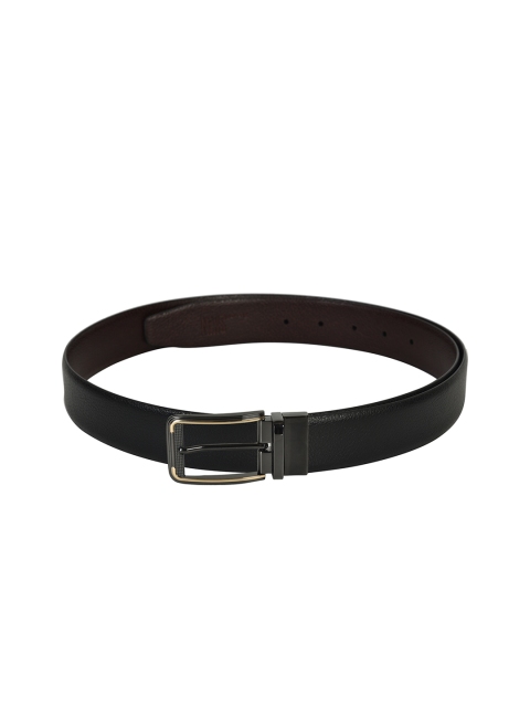 

Second SKIN Men Black & Brown Genuine Leather Reversible Textured Belt