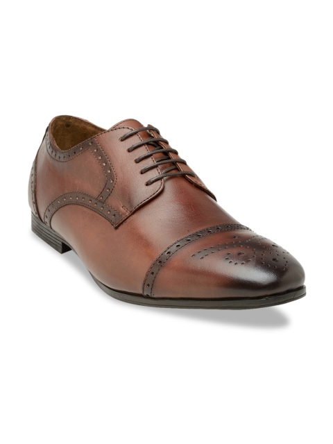 

Teakwood Leathers Men Brown Solid Leather Derbys