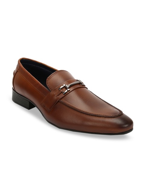 

Teakwood Leathers Men Tan Brown Lightweight Slip-On Sneakers