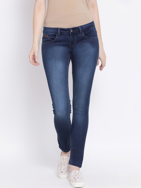 

Crimsoune Club Women Blue Slim Fit Mid-Rise Clean Look Jeans