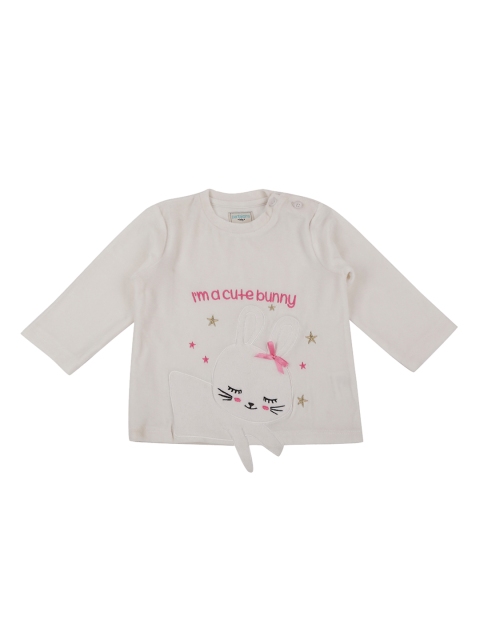 

Pantaloons Baby Girls Off-White Self Design Pullover Sweatshirt