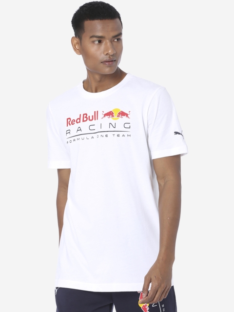 

PUMA Motorsport Men White RBR Logo Printed Round Neck Pure Cotton MSP T-shirt