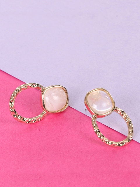 

E2O Gold-Toned Circular Studs