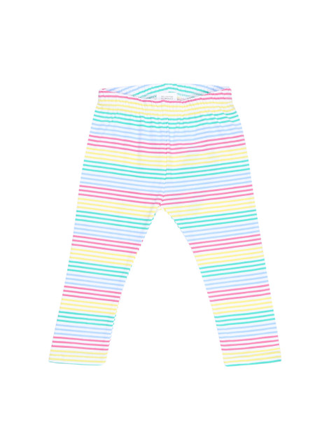 

Pantaloons Baby Girls Multicoloured Striped Leggings, Multi