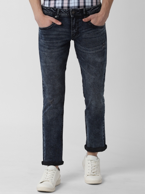 

Peter England Casuals Men Blue Skinny Fit Mid-Rise Clean Look Stretchable Jeans