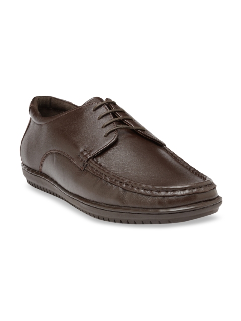 

Teakwood Leathers Men Brown Solid Leather Derbys