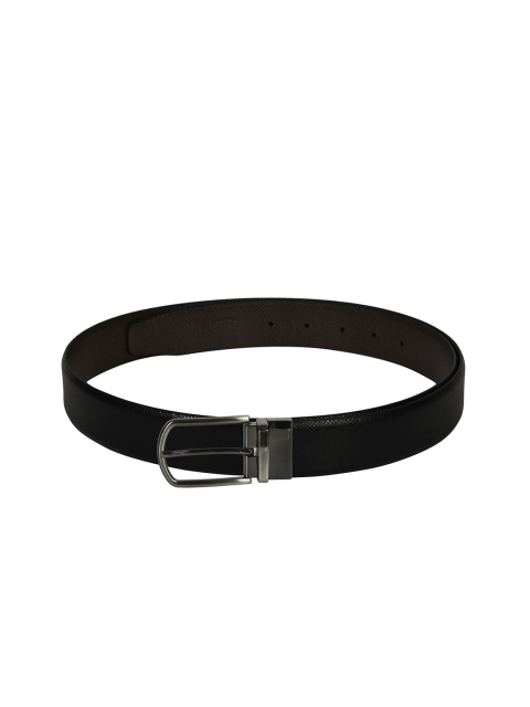 

Second SKIN Men Black & Brown Textured Leather Belt