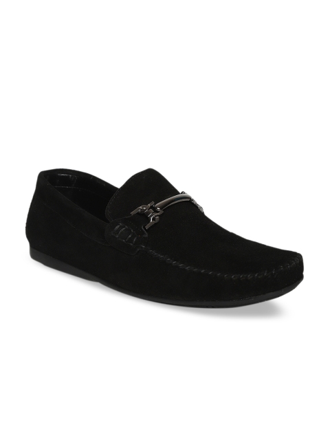 

JOE SHU Men Black Solid Loafers