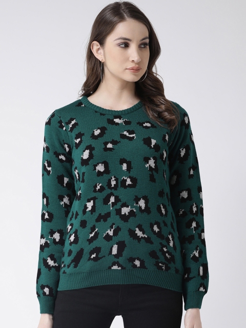 

Club York Women Green Self Design Sweater