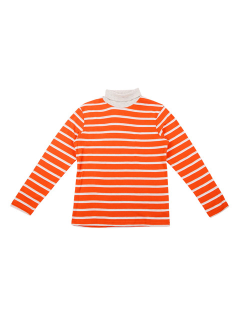 

Pantaloons Junior Boys Coral & White Striped Sweatshirt