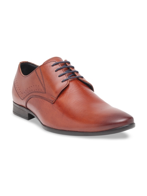 

Teakwood Leathers Men Brown Solid Leather Derbys