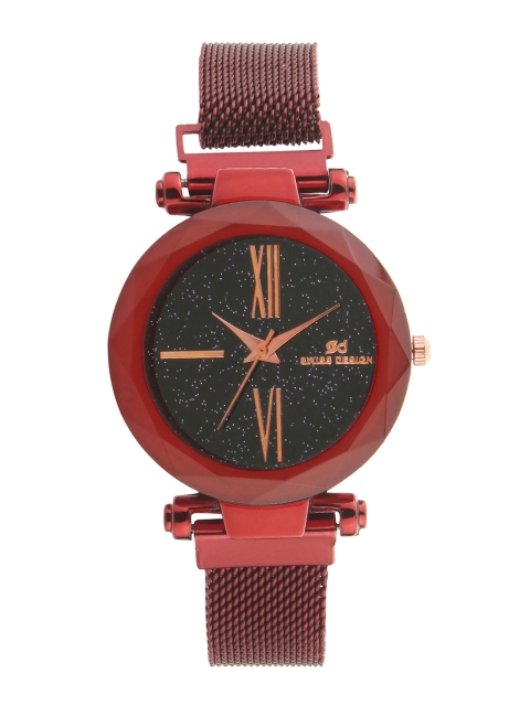 

Swiss Design Women Black Analogue Watch