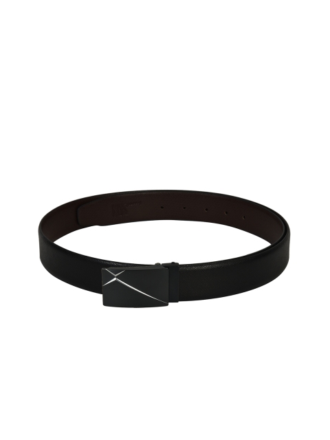 

Second SKIN Men Black & Brown Textured Reversible Genuine Leather Belt