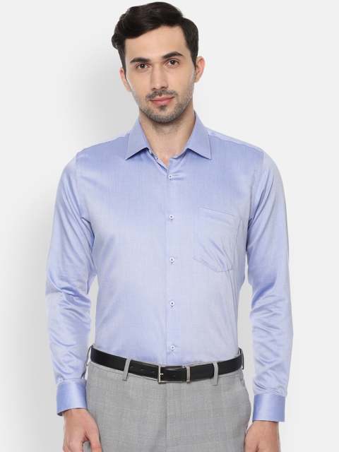 

Van Heusen Men Blue Slim Fit Solid Formal Shirt