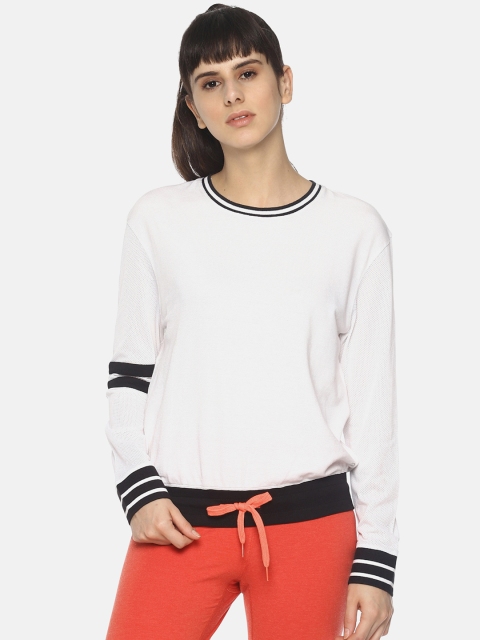 

Soul Space Women White Printed Round Neck T-shirt