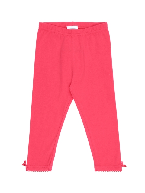 

Pantaloons Baby Girls Pink Solid Leggings