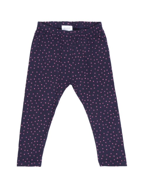 

Pantaloons Baby Girls Blue Printed Leggings