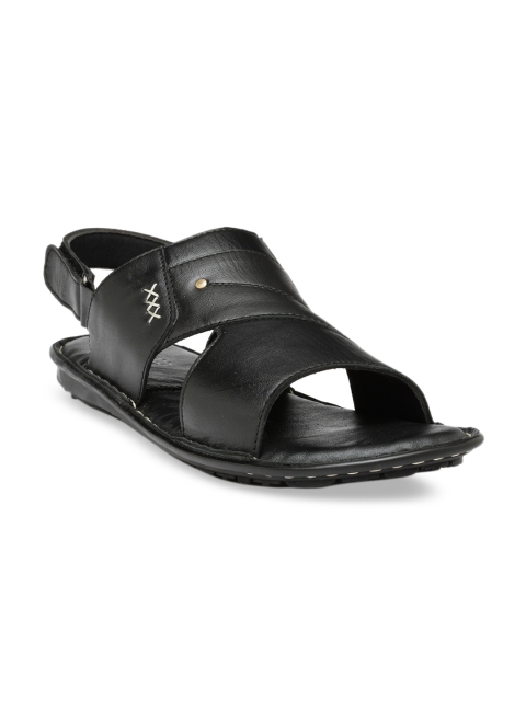 

Teakwood Leathers Men Black Sandals