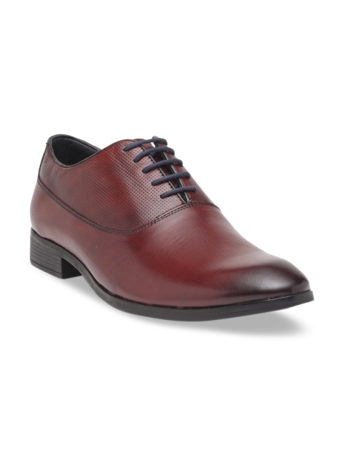 

Teakwood Leathers Men Brown Solid Leather Oxfords