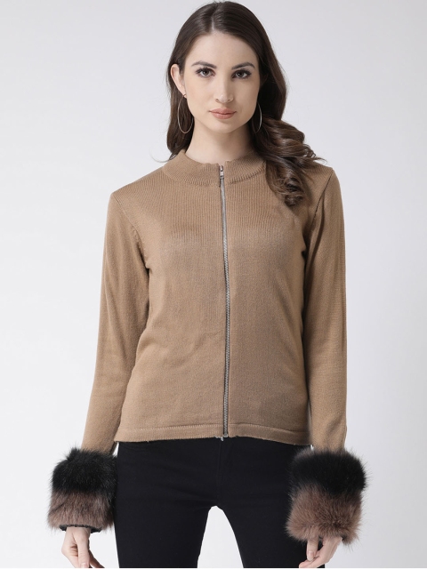 

Club York Women Brown Solid Sweater
