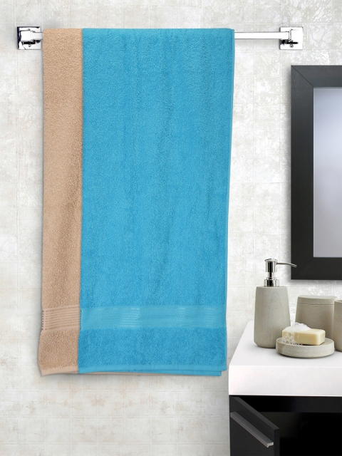 

BIANCA Unisex Set of 2 380 GSM Solid Bath Towels, Turquoise blue