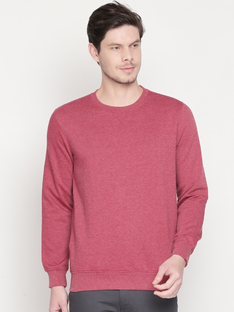 

BYFORD by Pantaloons Men Maroon Solid Sweatshirt