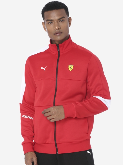 

PUMA Motorsport Men Red Solid SF T7 Track Jacket Rosso Corsa Sports Jacket