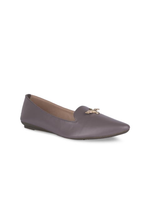 

MSC Women Grey Solid Ballerinas