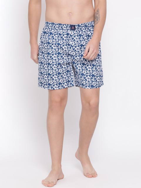 

Crimsoune Club Men Blue Printed Pure Cotton Boxers BX4068-3