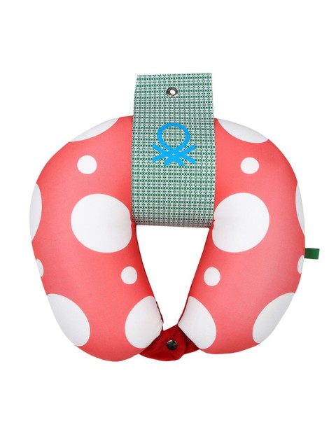 

United Colors of Benetton Unisex Pink & White Printed Neck Pillow
