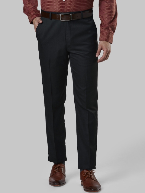 

Next Look Men Black Regular Fit Solid Formal Trousers