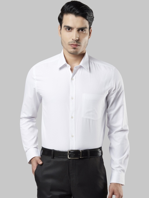 

Next Look Men White Regular Fit Self Design Formal Shirt