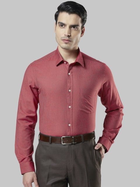 

Next Look Men Red Regular Fit Self Design Formal Shirt