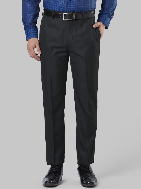 

Next Look Men Black Regular Fit Solid Formal Trousers